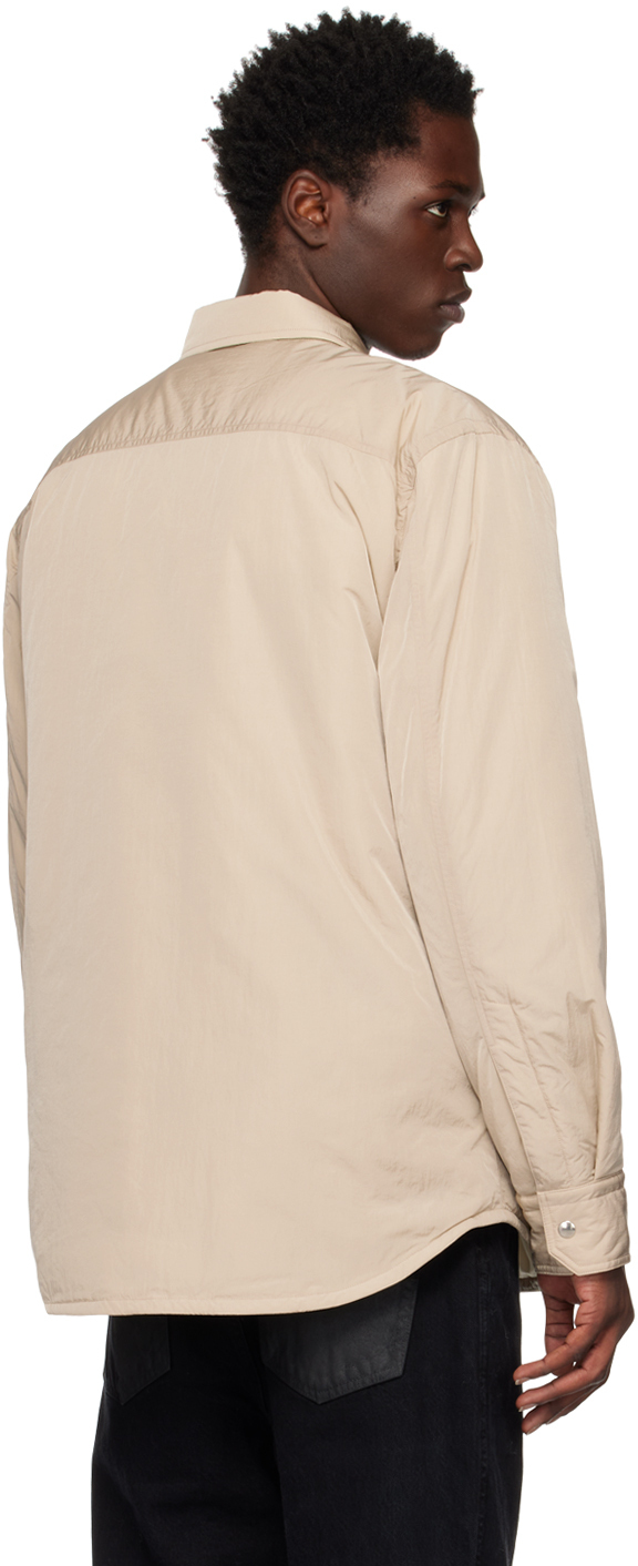 Helmut Lang Beige Quilted Jacket Helmut Lang