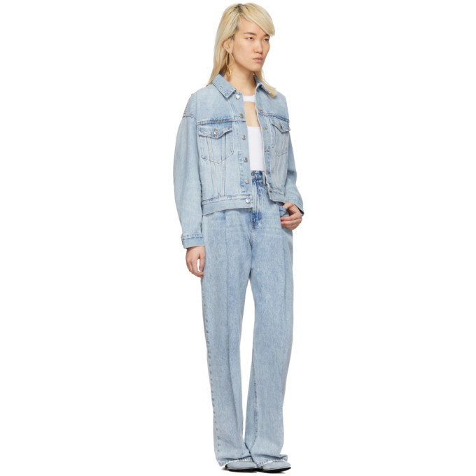 Alexander Wang Blue Denim Mesh Game 