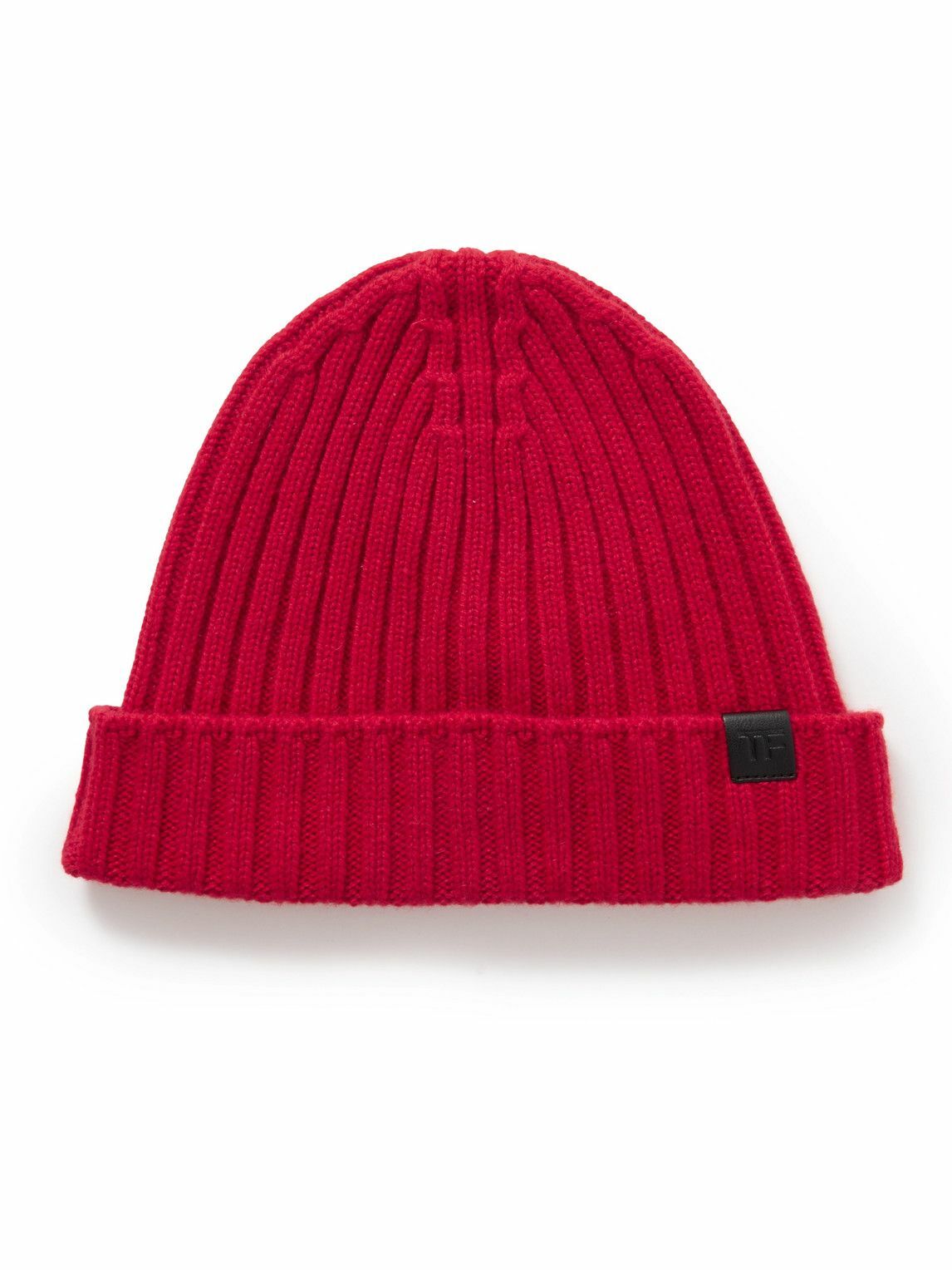 Photo: TOM FORD - Ribbed Cashmere Beanie - Red