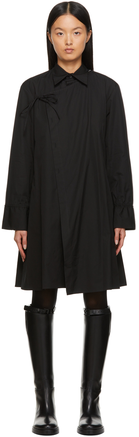 Regulation Yohji Yamamoto Black Broad 2-Way String Shirt Dress ...