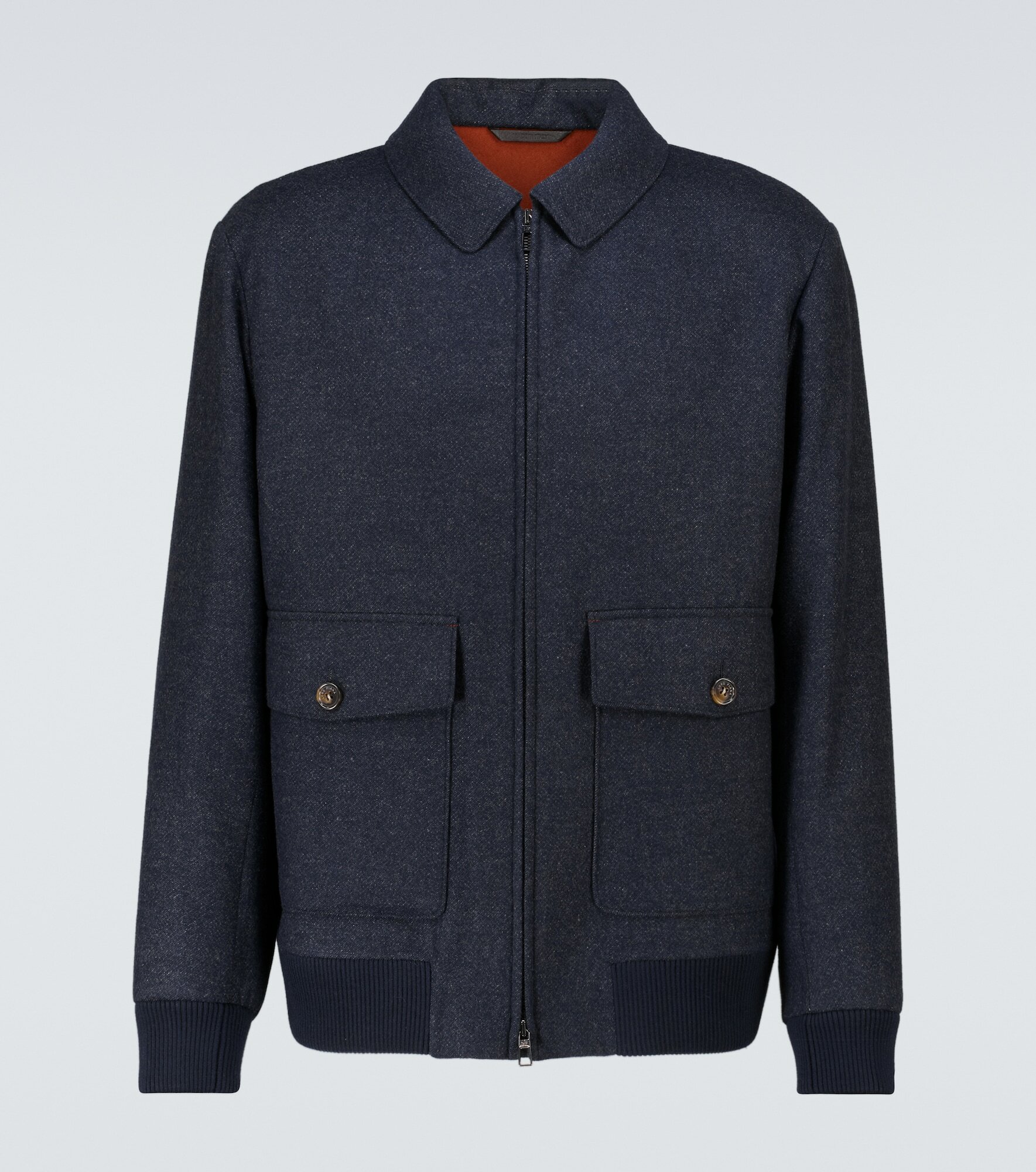 Loro Piana - Wool and cashmere-blend bomber jacket Loro Piana