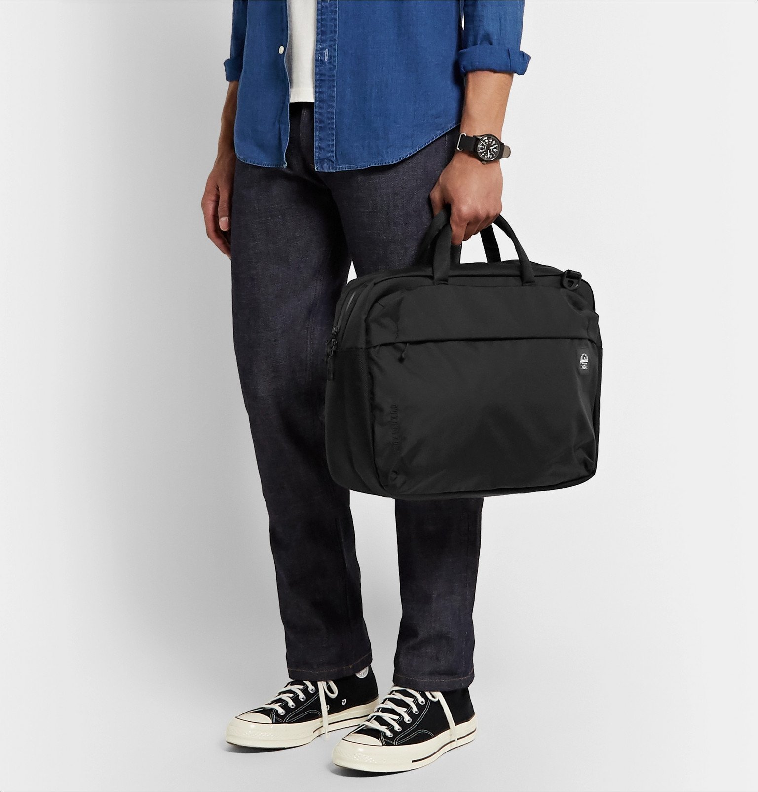 Herschel Supply Co Britannia Trail DobbyNylon Messenger Bag Black