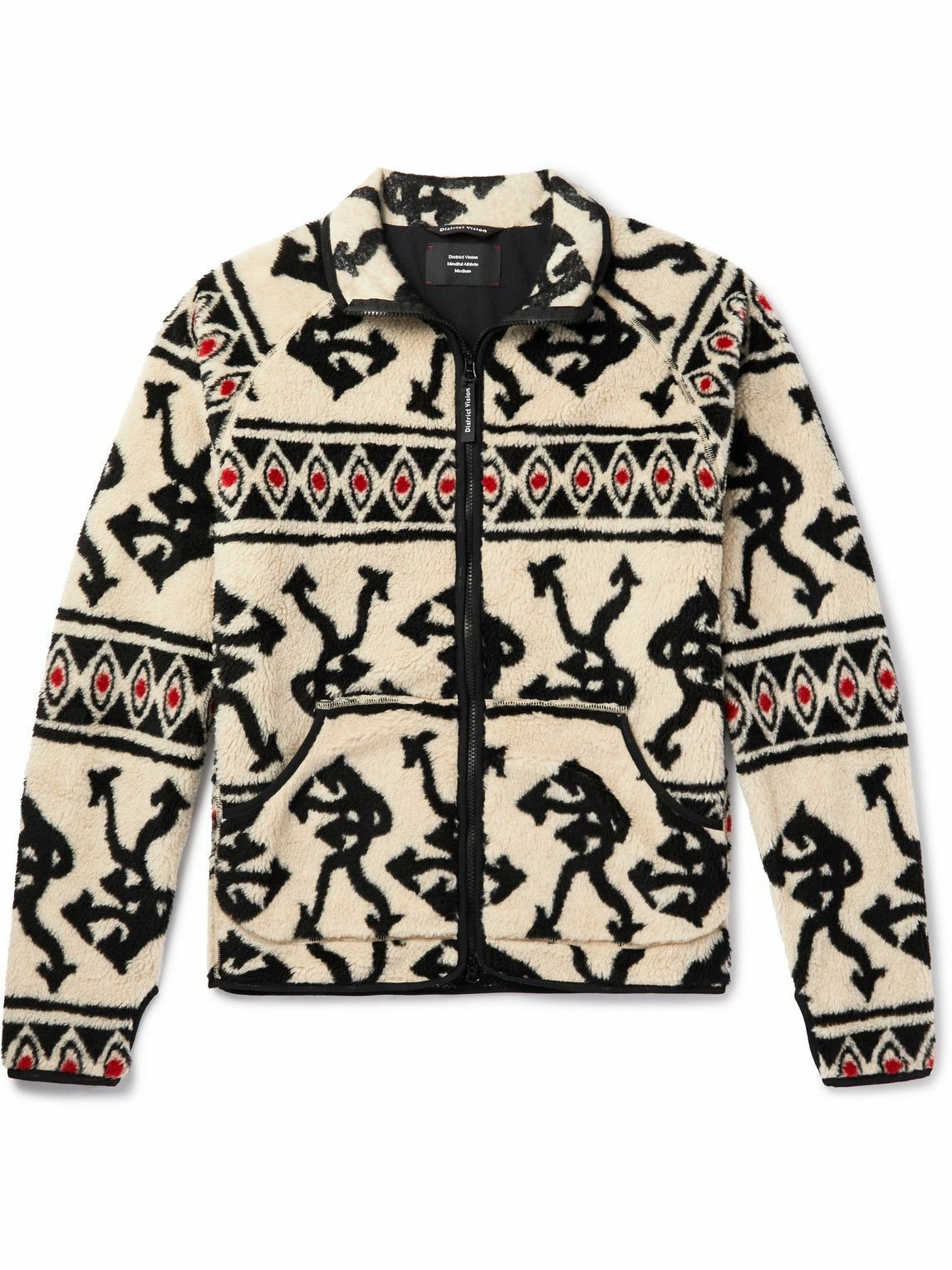 DISTRICT VISION - Greg Cabin Printed Fleece Jacket - Neutrals District ...