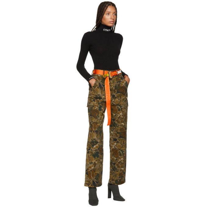 Heron Preston Brown Camo Lef Cargo Trousers Heron Preston