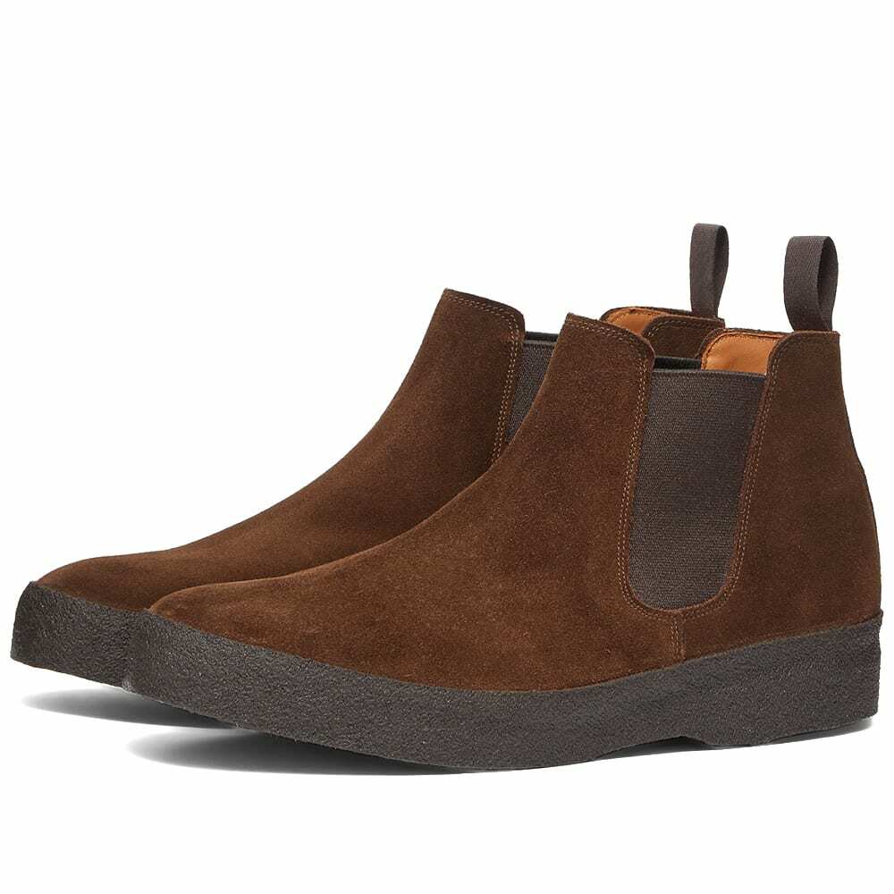 Sanders Men's Adam Chelsea Boot in Chocolate Suede Sanders