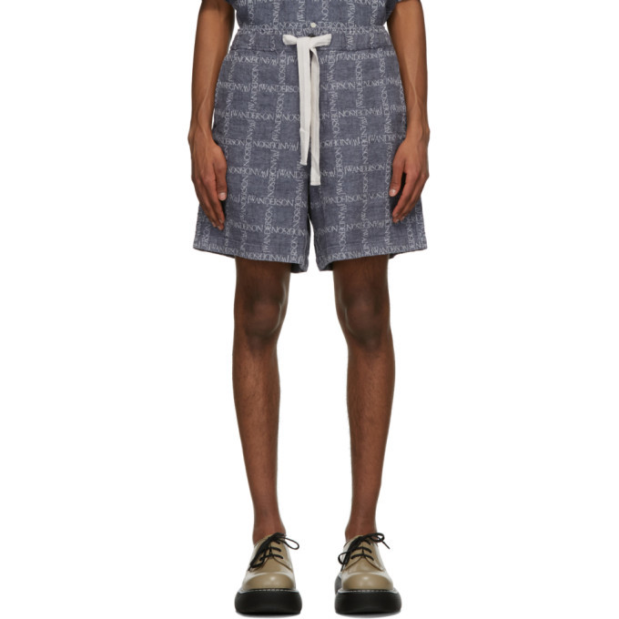 JW Anderson Navy Oversized Shorts JW Anderson