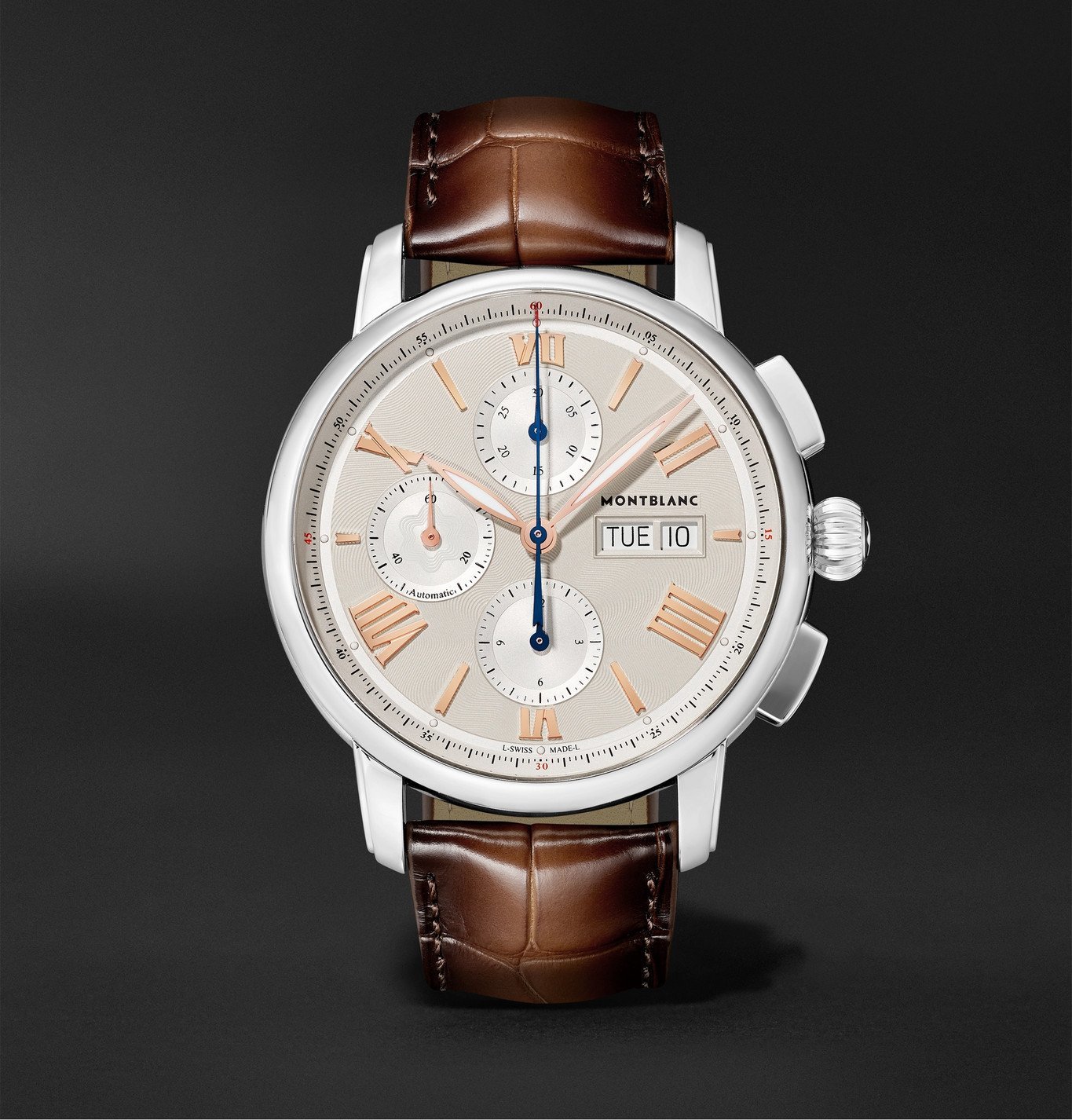 Montblanc - Star Legacy Automatic Chronograph 43mm Stainless Steel and ...