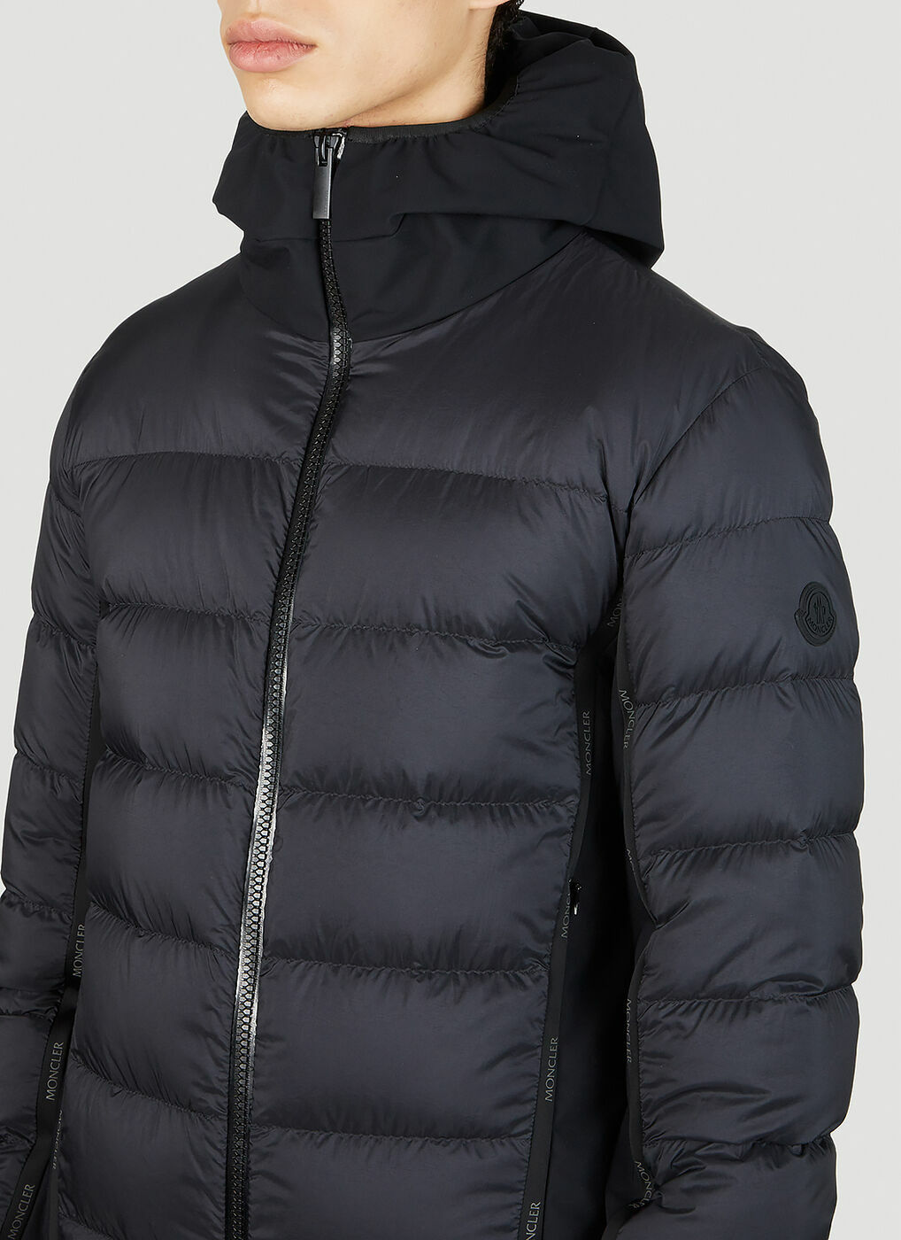 Morvan Hooded Jacket in Black Moncler