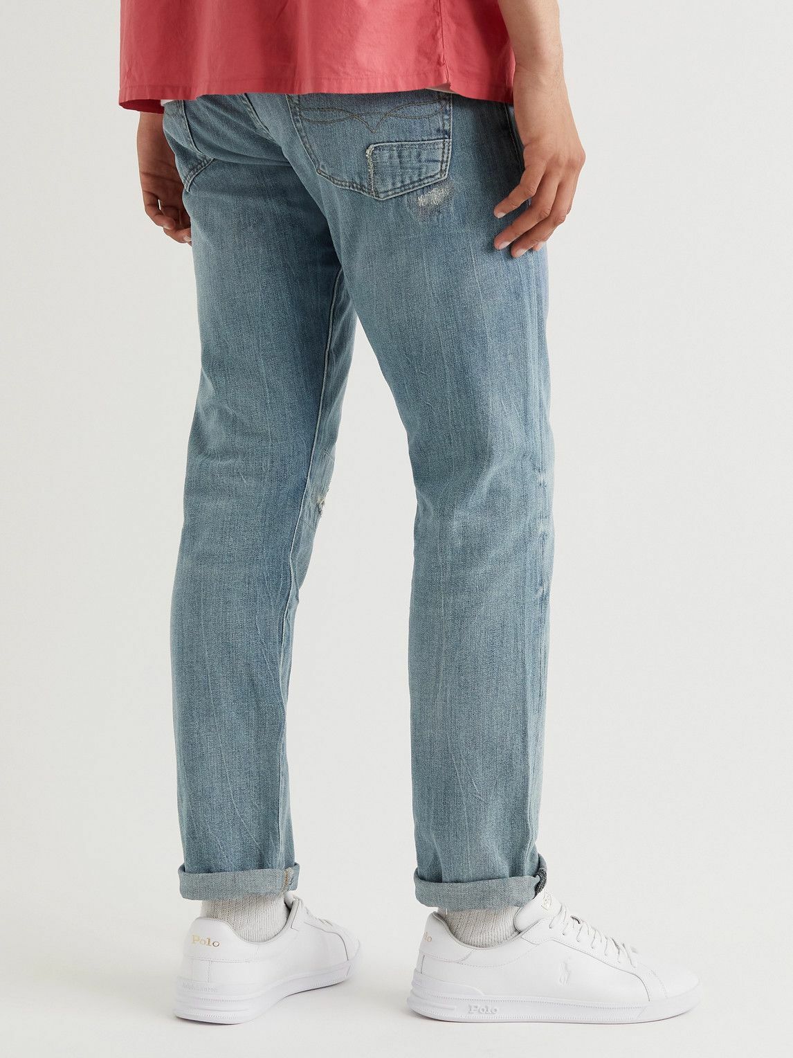 Polo Ralph Lauren - Slim-Fit Distressed Jeans - Blue