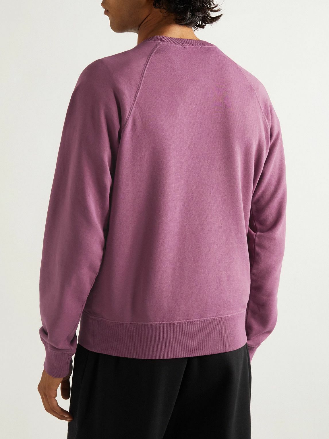 TOM FORD - Garment-Dyed Cotton-Jersey Sweatshirt - Pink TOM FORD