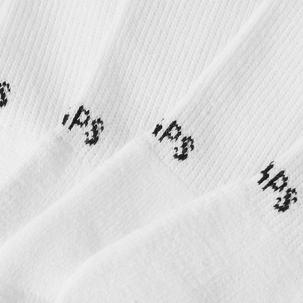 WTAPS Men's Skivvies Sock - 3-Pack in White WTAPS