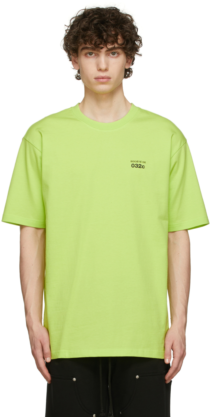 032c SSENSE Exclusive Green Logo T-Shirt