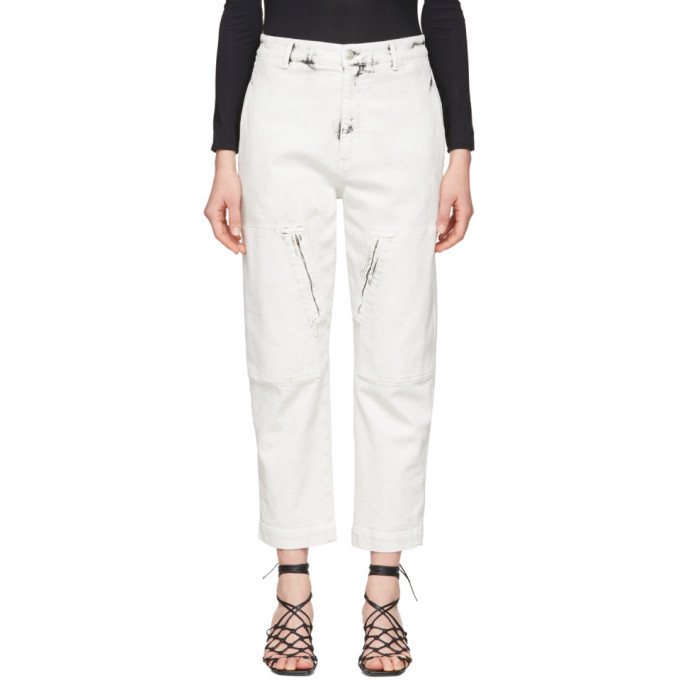 white acid wash jeans
