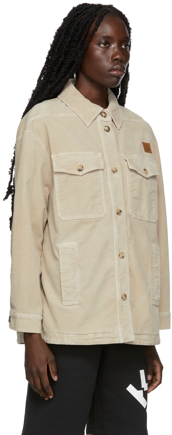 Kenzo Beige Corduroy Shirt Kenzo