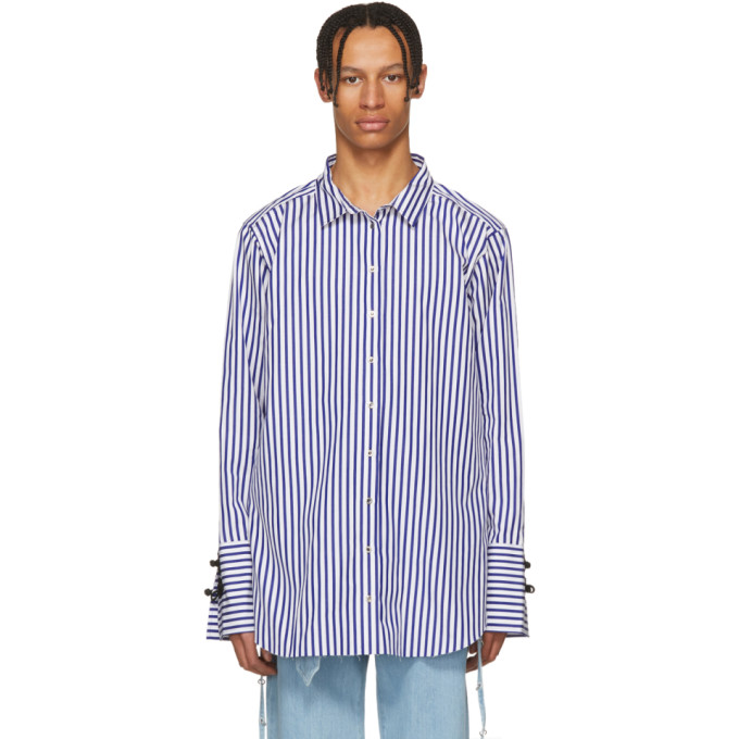 striped baggy shirt