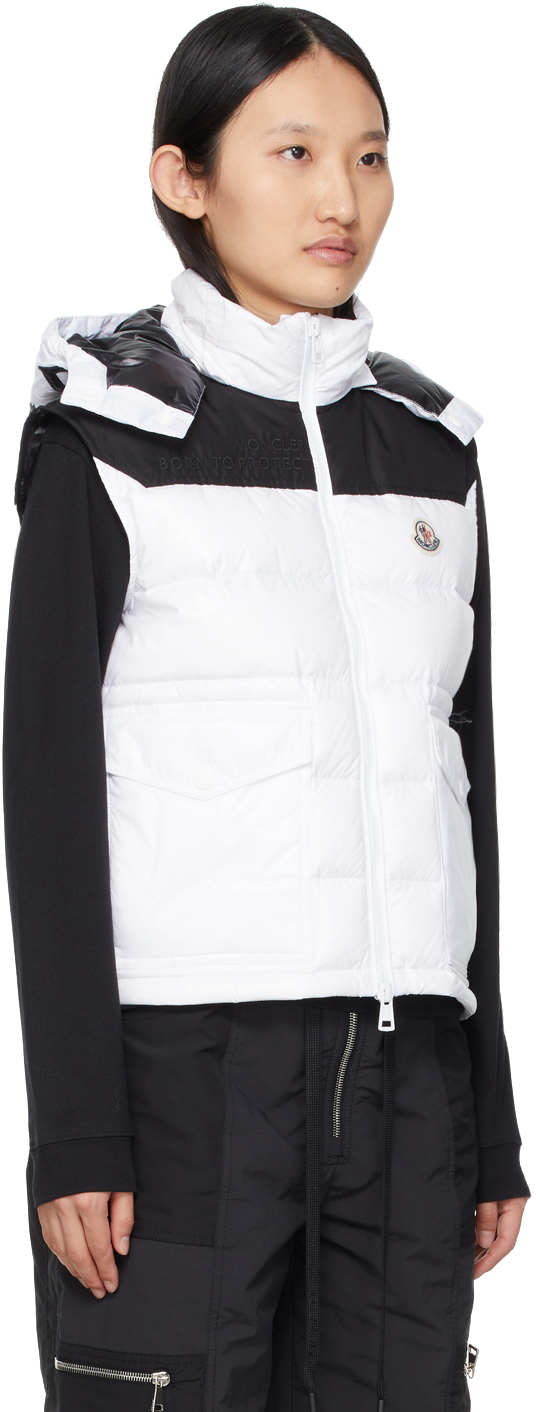 Moncler White Down Ciboure Vest Moncler