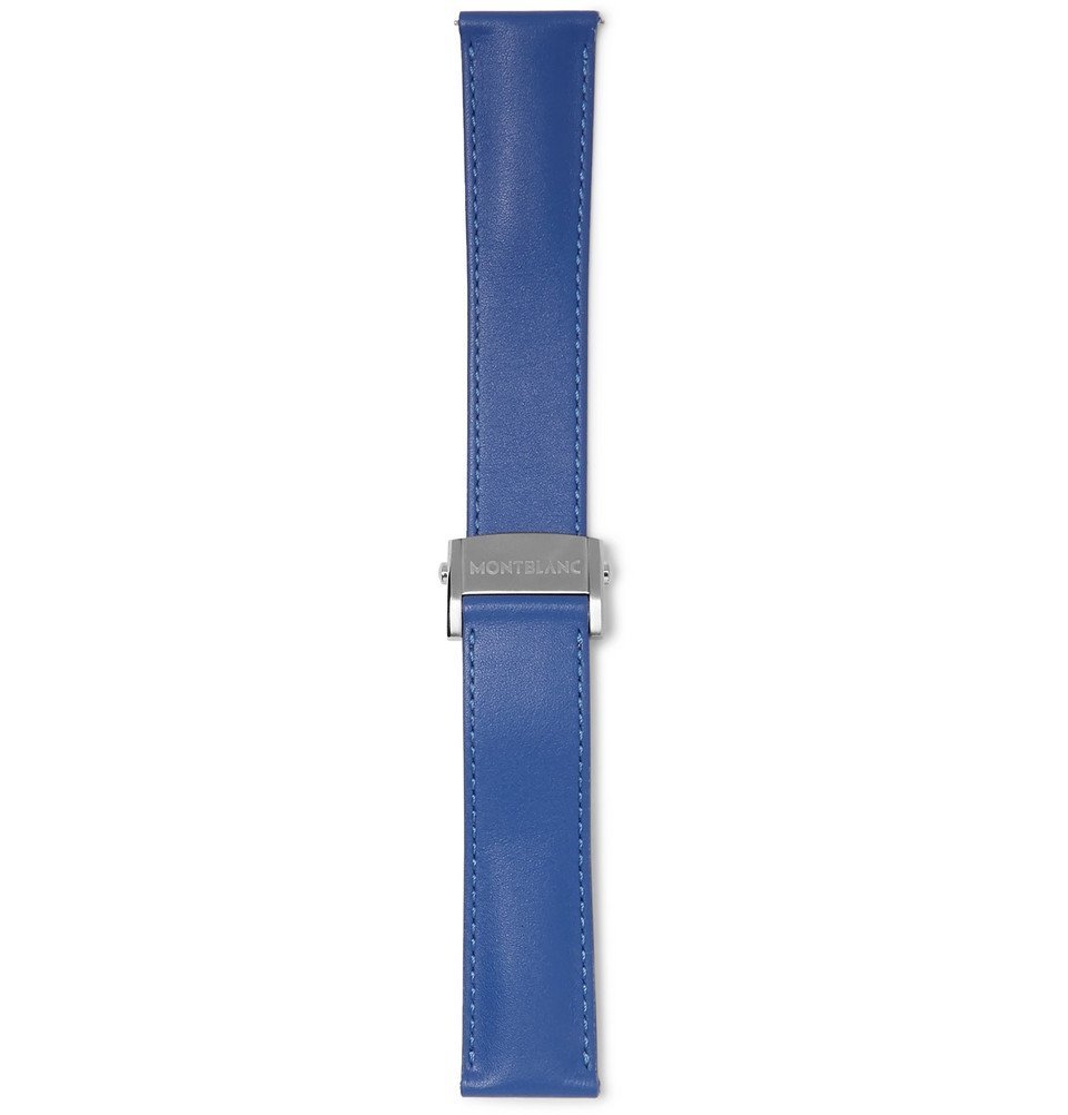 Montblanc - Summit Leather Watch Strap - Men - Blue Montblanc