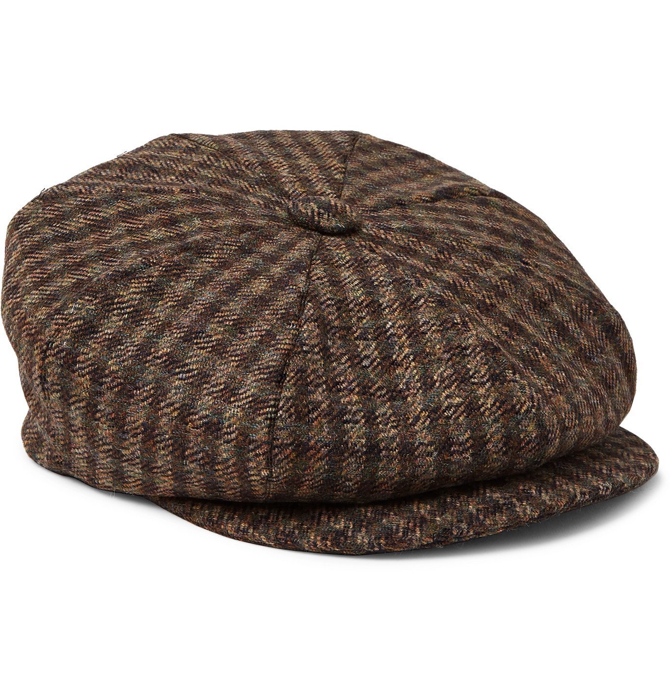 Kingsman - Lock & Co Hatters Checked Wool-Tweed Flat Cap - Brown Kingsman