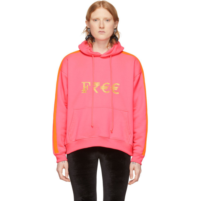 vetements hoodie pink