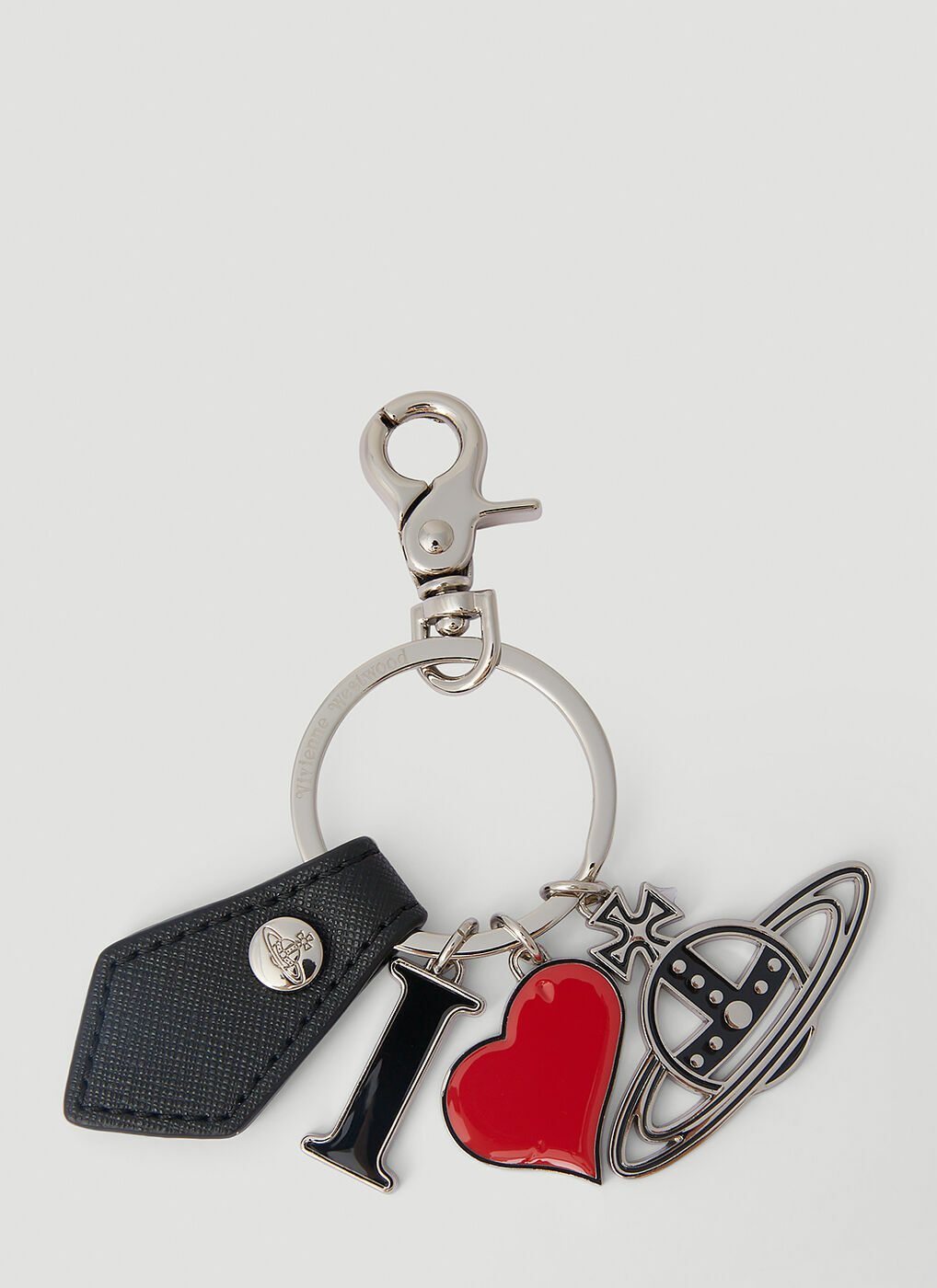 Vivienne Westwood - Polly I Love Orb Keyring in Black Vivienne Westwood