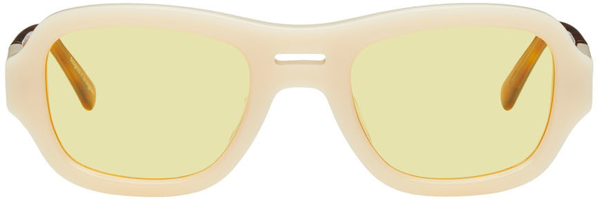 Photo: BONNIE CLYDE Beige & Yellow Maniac Sunglasses