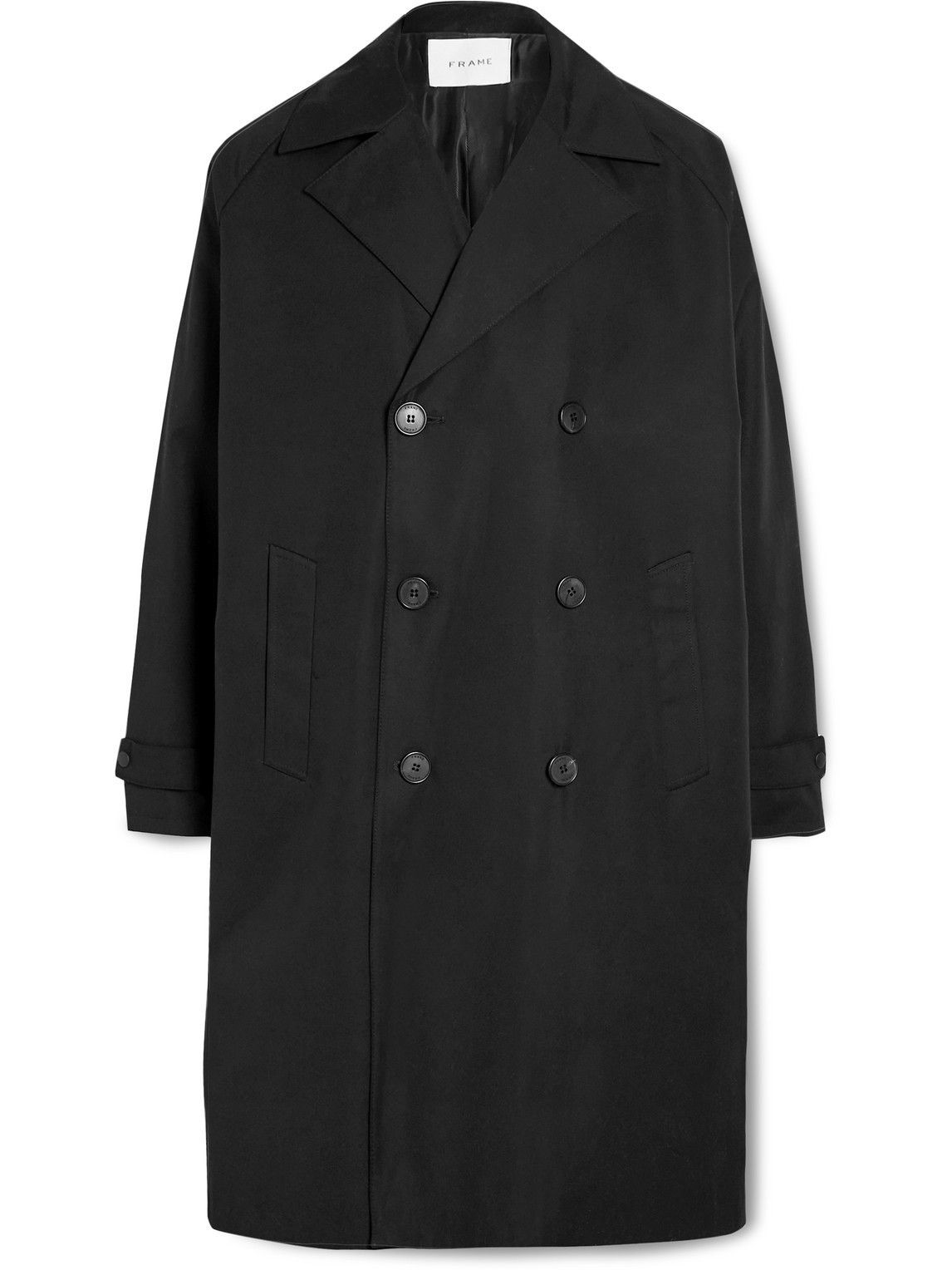 FRAME - Cotton-Canvas Trench Coat - Black Frame Denim