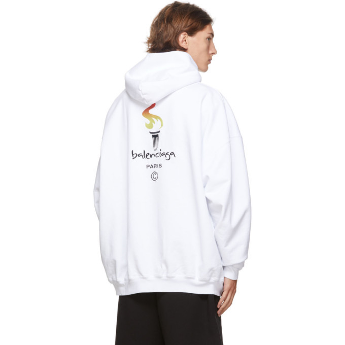 balenciaga flame hoodie