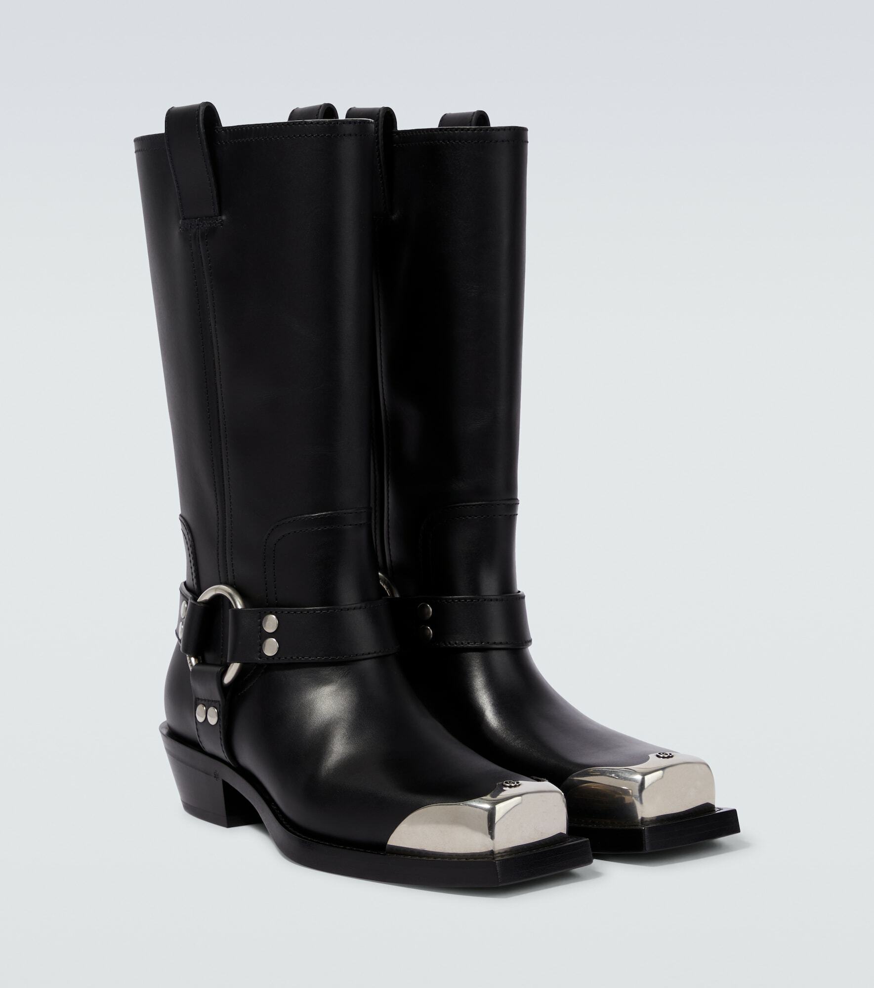 Gucci - Harness leather boots Gucci