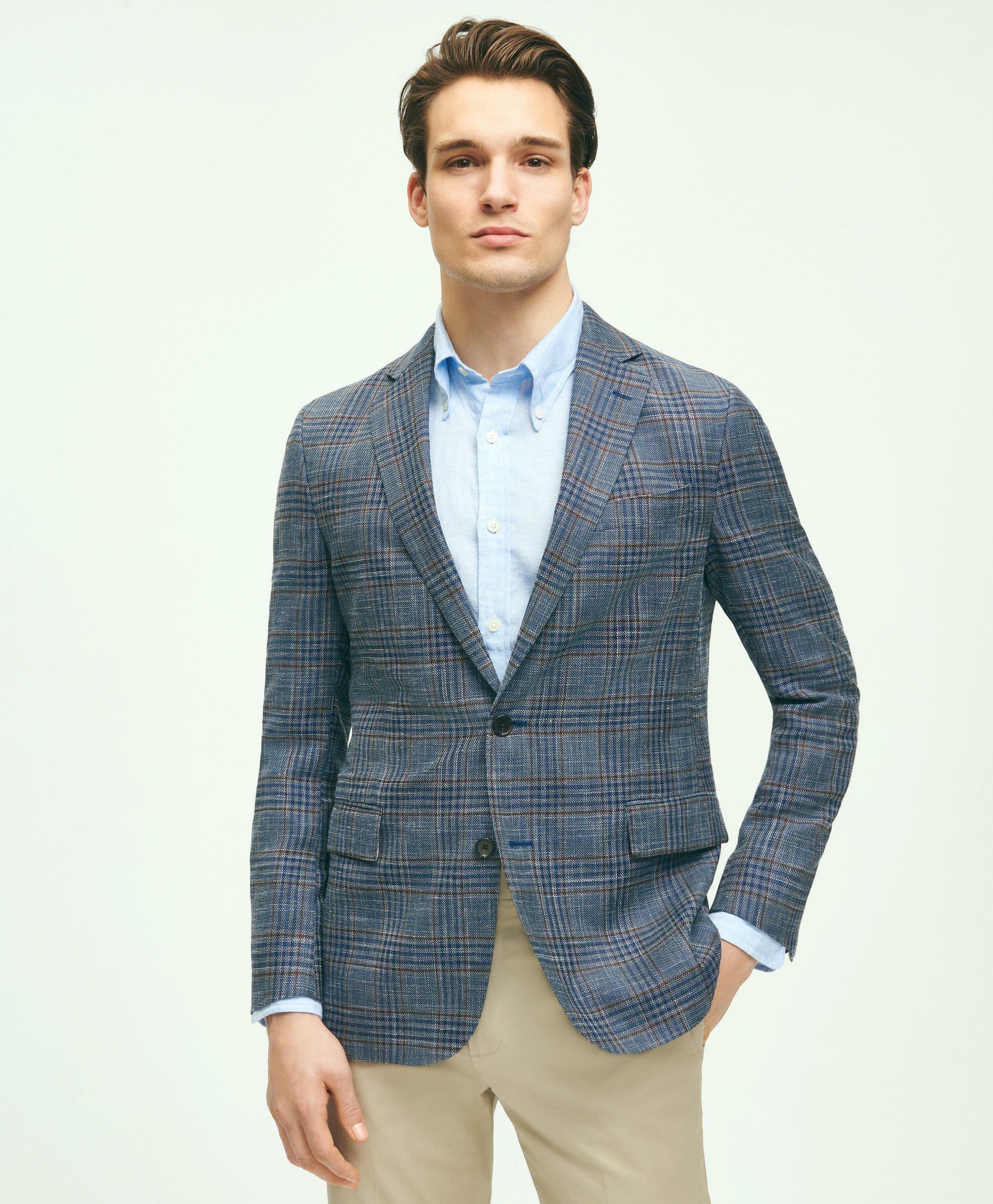 Brooks Brothers Men's Regent Classic-Fit Hopsack Check Sport Coat ...