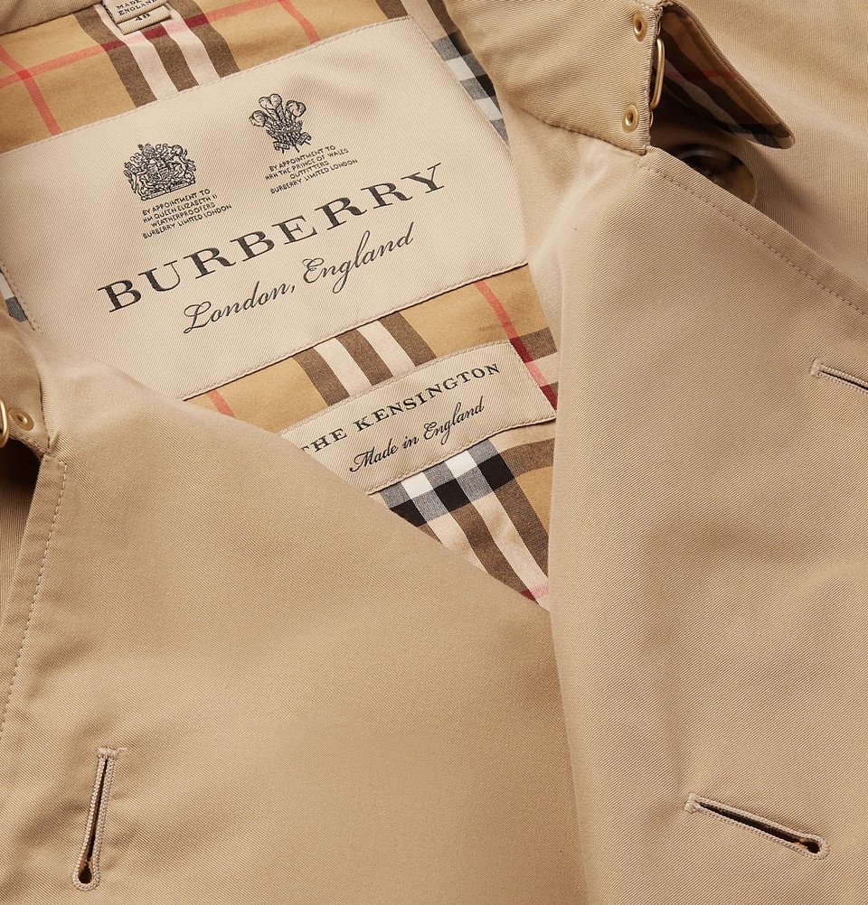 Burberry - Kensington Cotton-Gabardine Trench Coat - Men - Beige Burberry