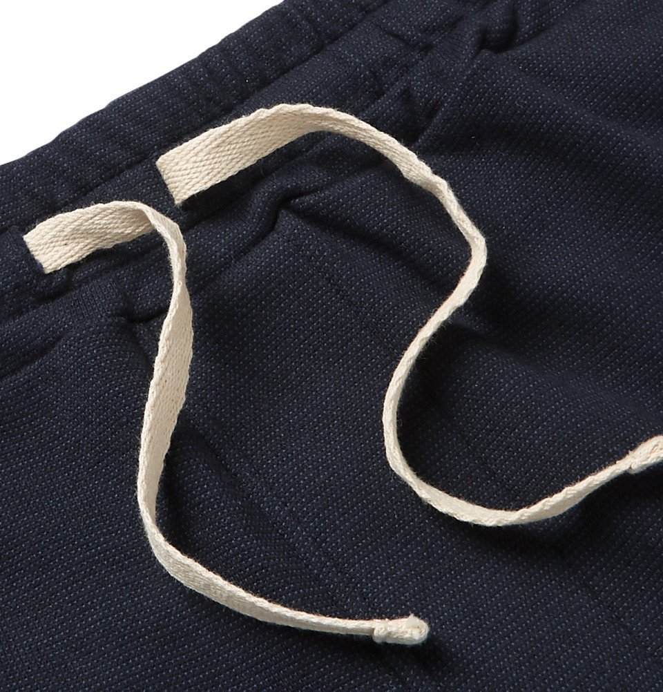 Oliver Spencer - Weston Stretch Cotton-Blend Drawstring Shorts - Navy