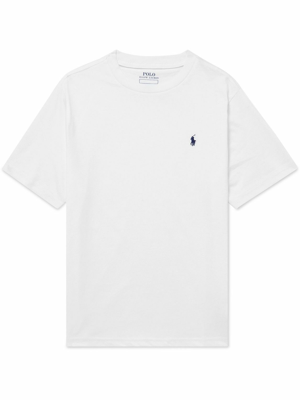 Polo Ralph Lauren Kids - Logo-Embroidered Cotton-Jersey T-Shirt - White