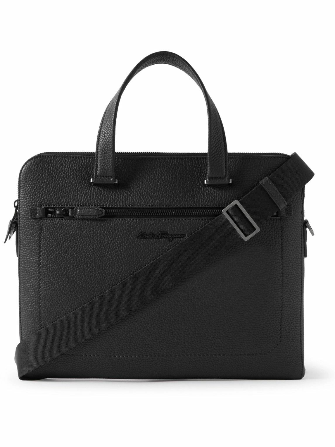 Salvatore Ferragamo - Full-Grain Leather Briefcase Salvatore Ferragamo