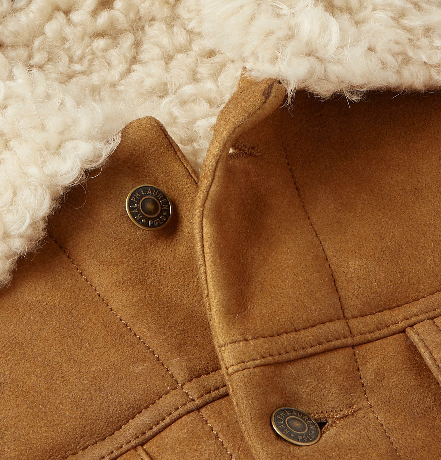 polo ralph lauren shearling trucker jacket