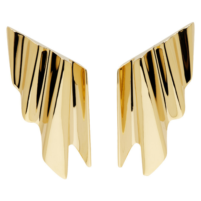 saint laurent gold earrings