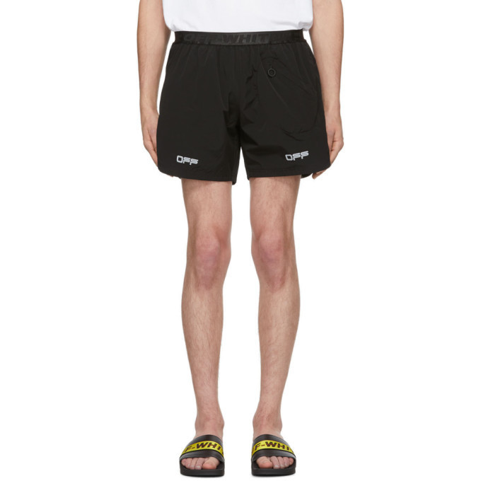 off white track shorts