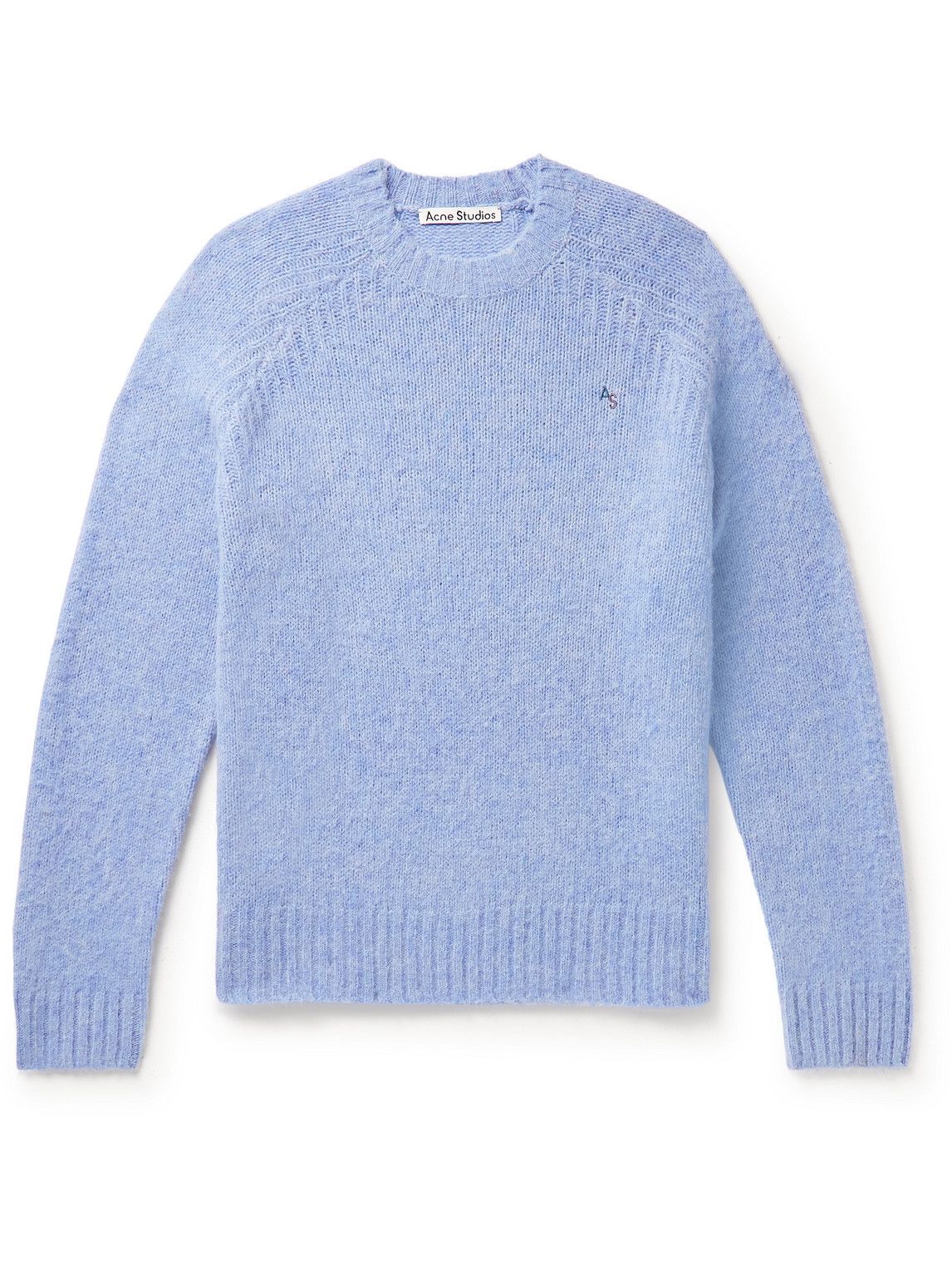Angry Innocence Talk Acne Studios - Brushed ​Shetland Wool Sweater - Blue Acne Studios