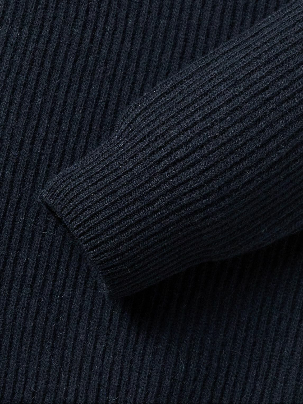 Boglioli - Ribbed Wool and Cashmere-Blend Sweater - Blue Boglioli