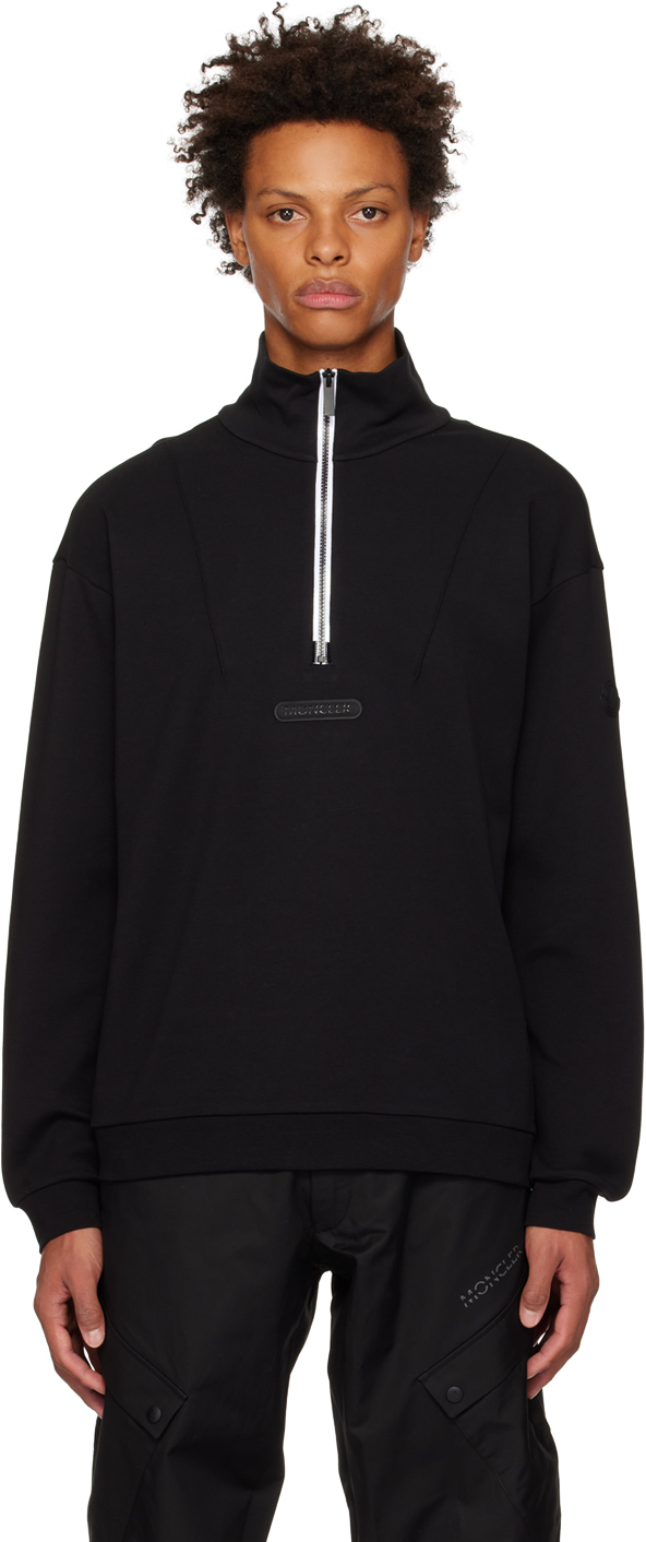 Moncler Black Half-Zip Sweatshirt Moncler