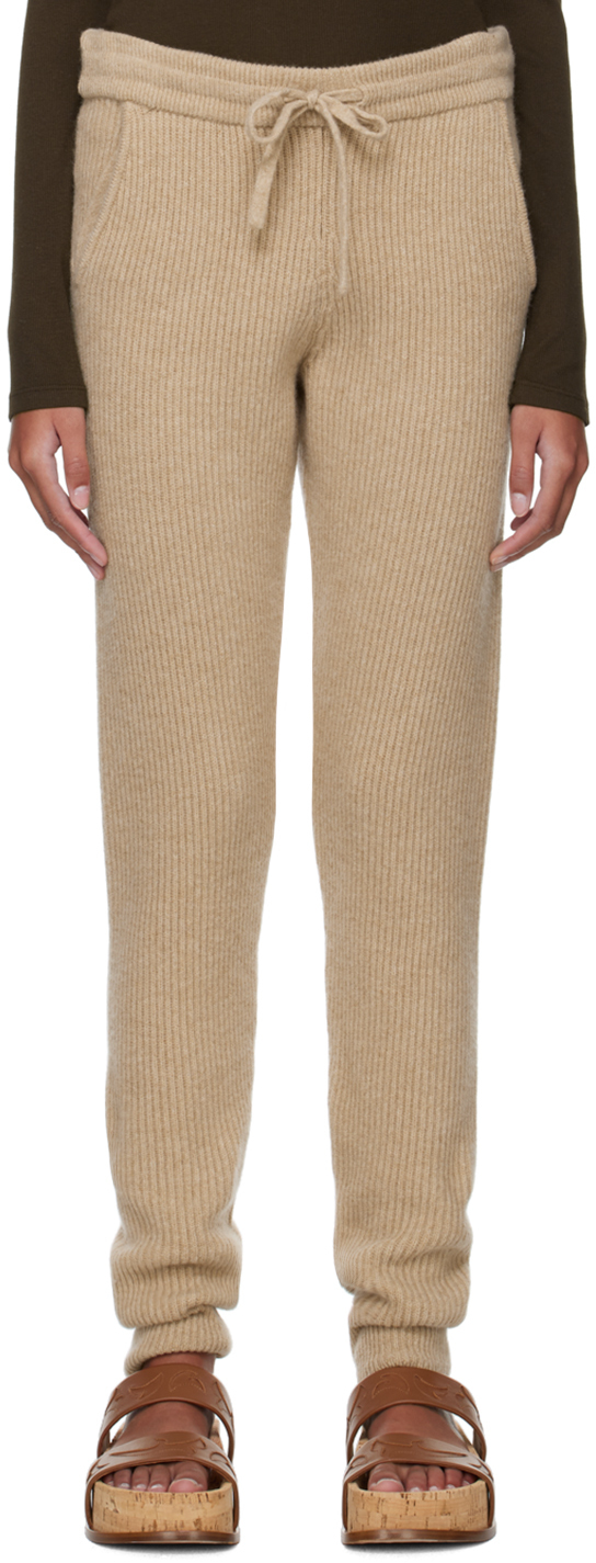 OTTI Beige Rib Lounge Pants