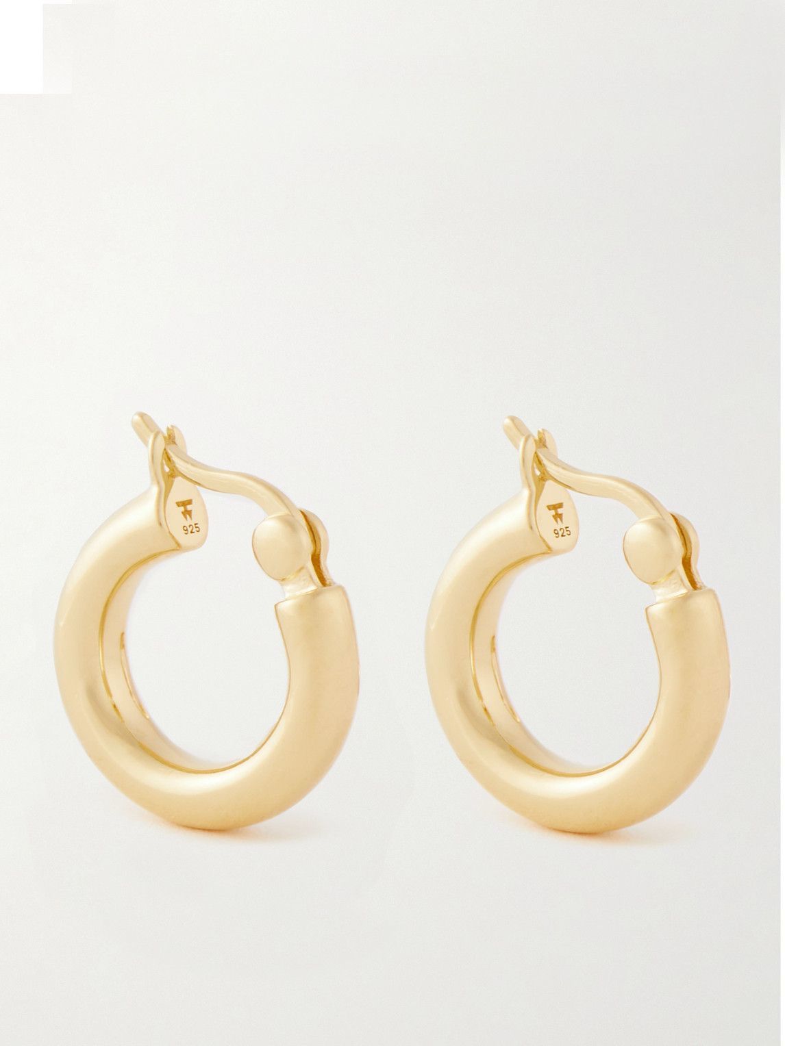 Tom Wood - Gold-Plated Hoop Earrings Tom Wood