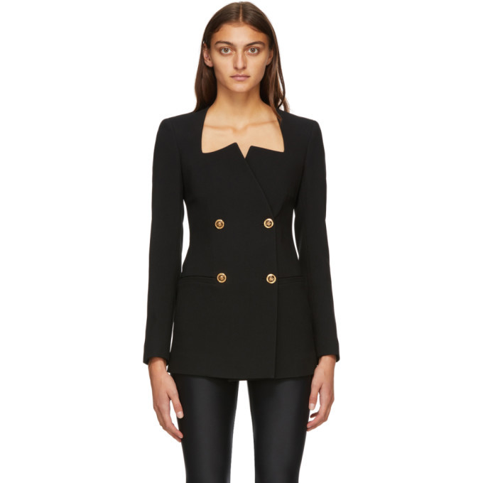 versace double breasted blazer