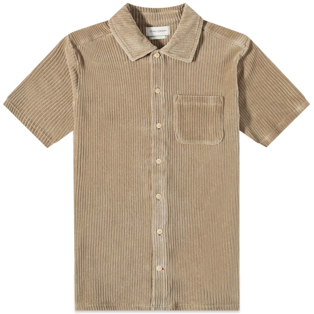 Oliver Spencer Short Sleeve Cord Riviera Shirt