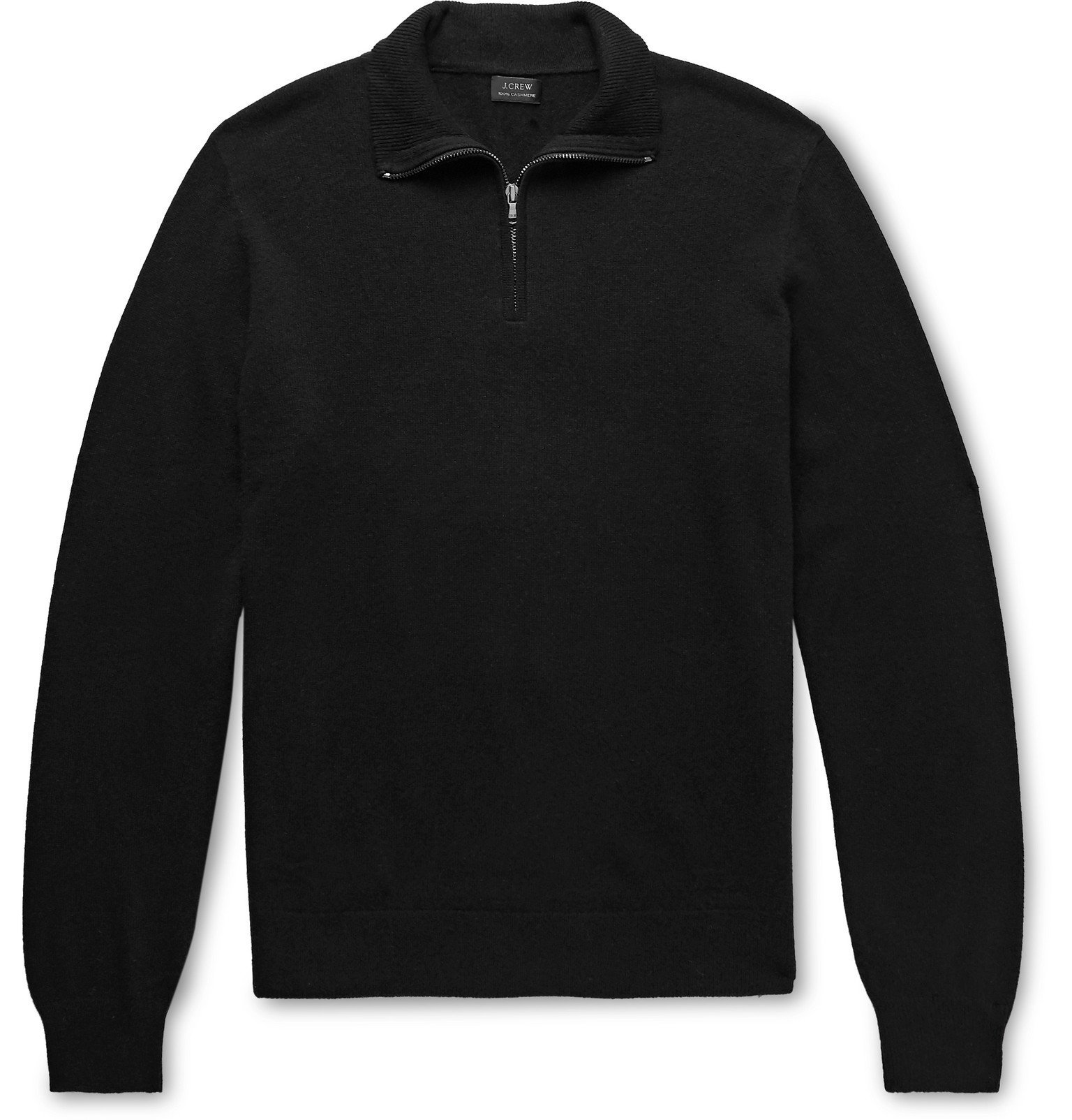 J.Crew - Everyday Cashmere Half-Zip Sweater - Black J.Crew