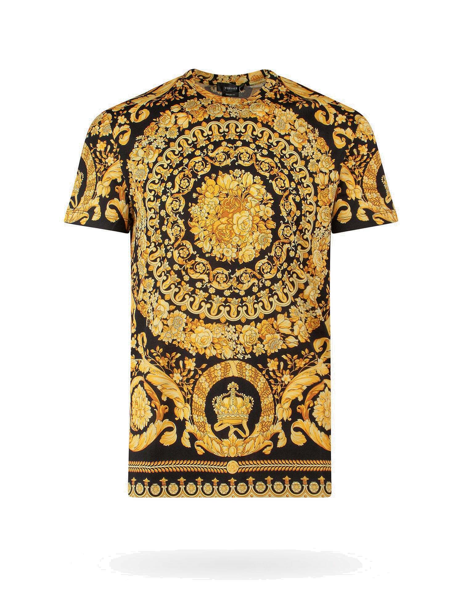 Versace T Shirt Gold Mens Versace