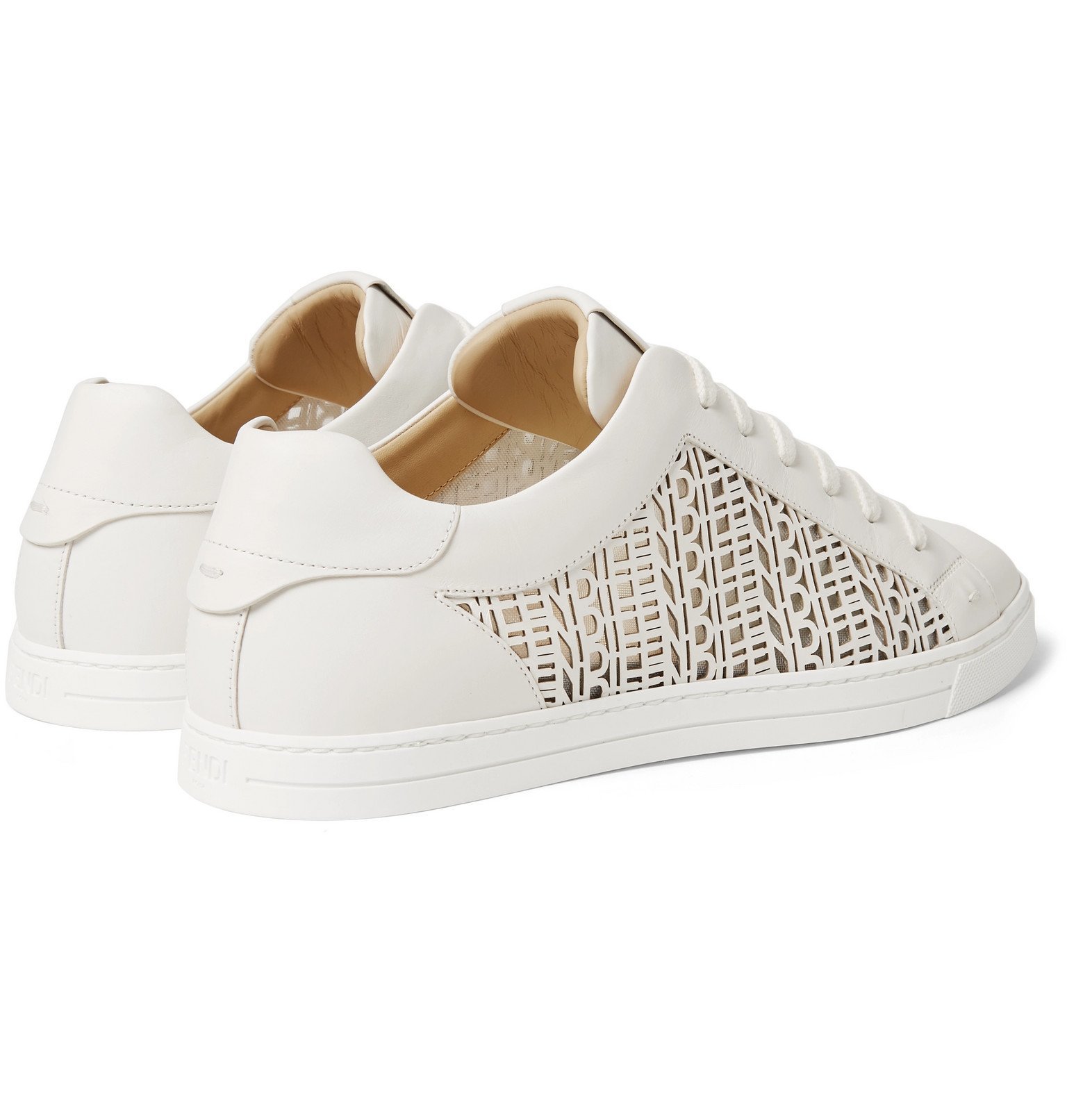 fendi laser cut sneakers