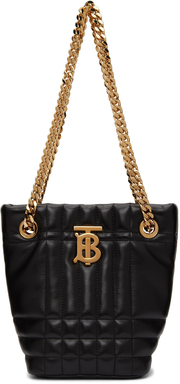 Burberry Black Mini Lola Bucket Bag