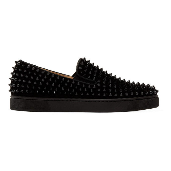 louboutin roller boat black