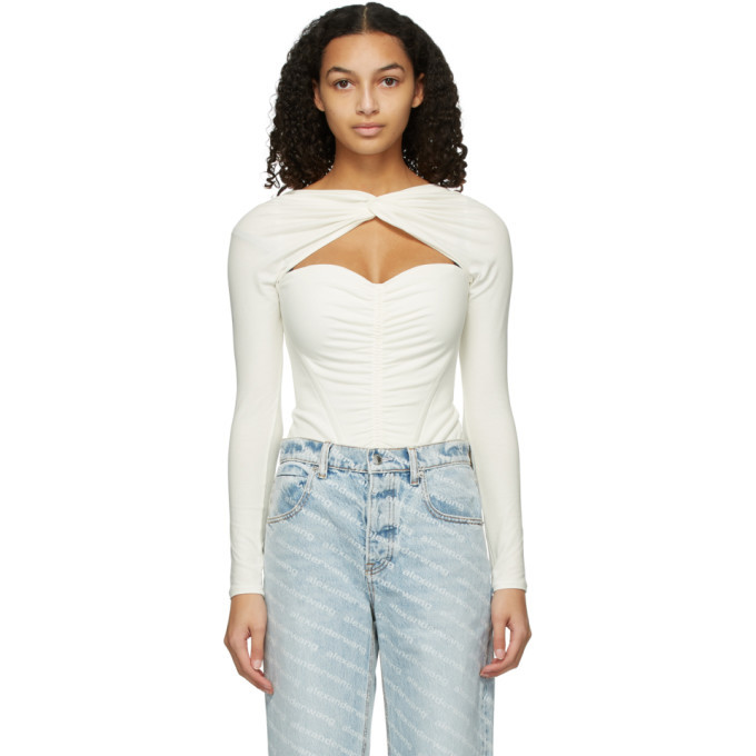 alexander wang cut out bodysuit