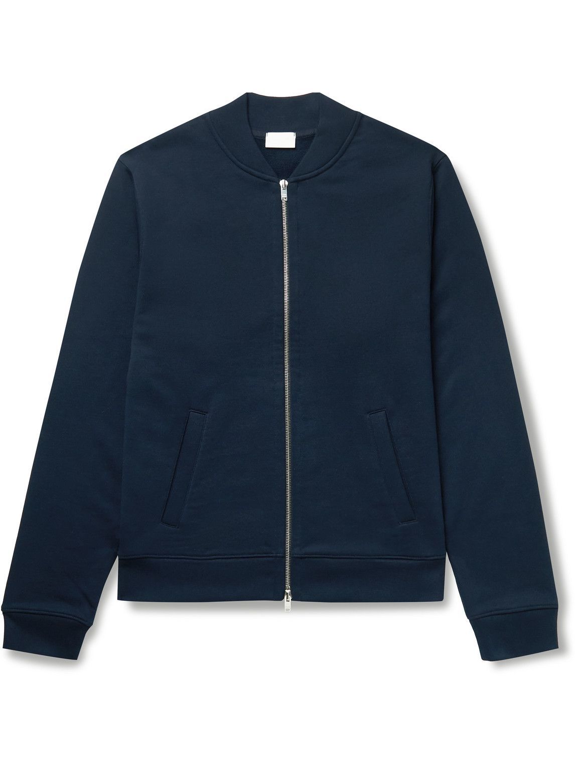 Handvaerk - Pima Cotton-Jersey Varsity Jacket - Blue Handvaerk